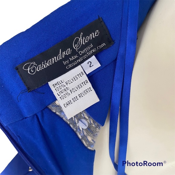 Mac Duggal Royal Blue Dress Gown - Picture 8 of 8